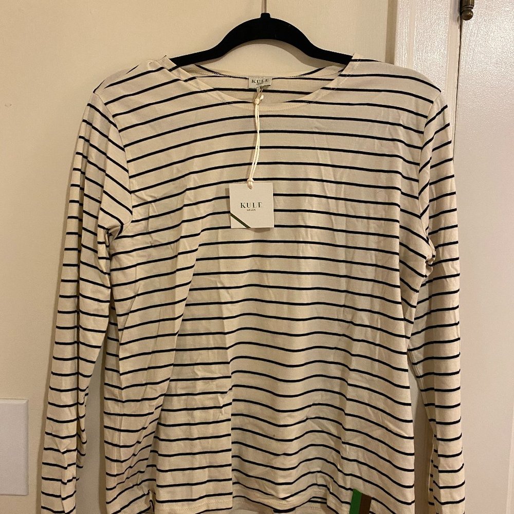 Kule Striped Long Sleeve Shirt - M